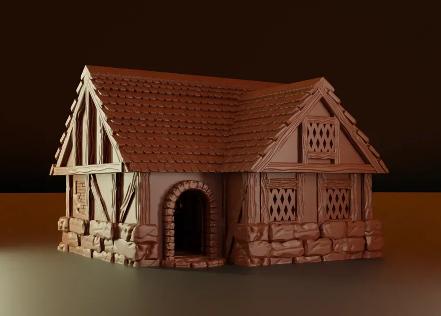 Escenografia terreno de guerra de DND — Set Sueltos — figura impresa en resina