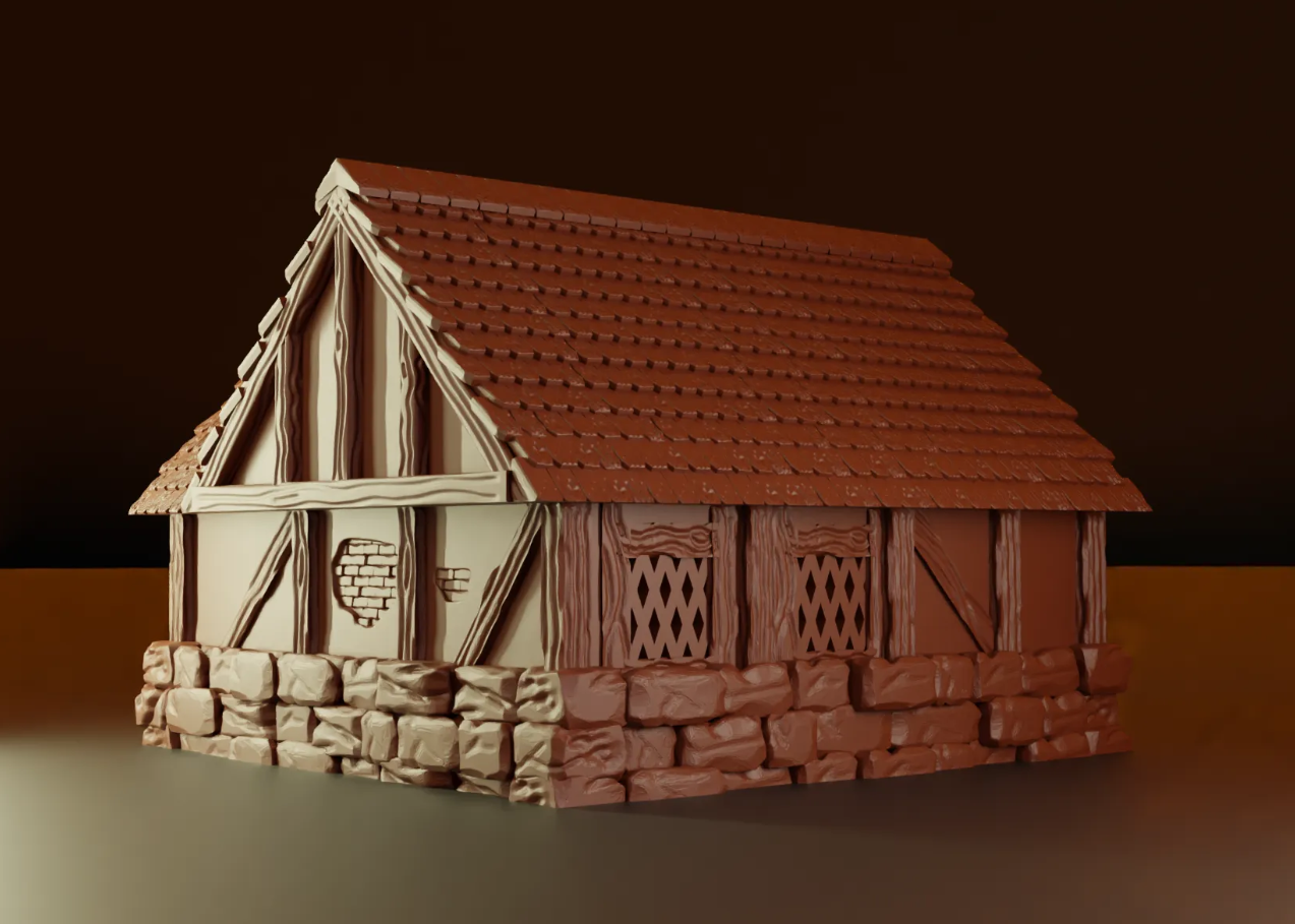 Escenografia terreno de guerra de DND — Set Sueltos — figura impresa en resina